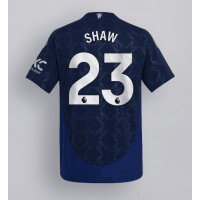 Dres Manchester United Luke Shaw #23 Preč 2024-25 Krátky Rukáv